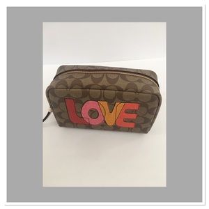 Coach love cosmetic bag Clearance